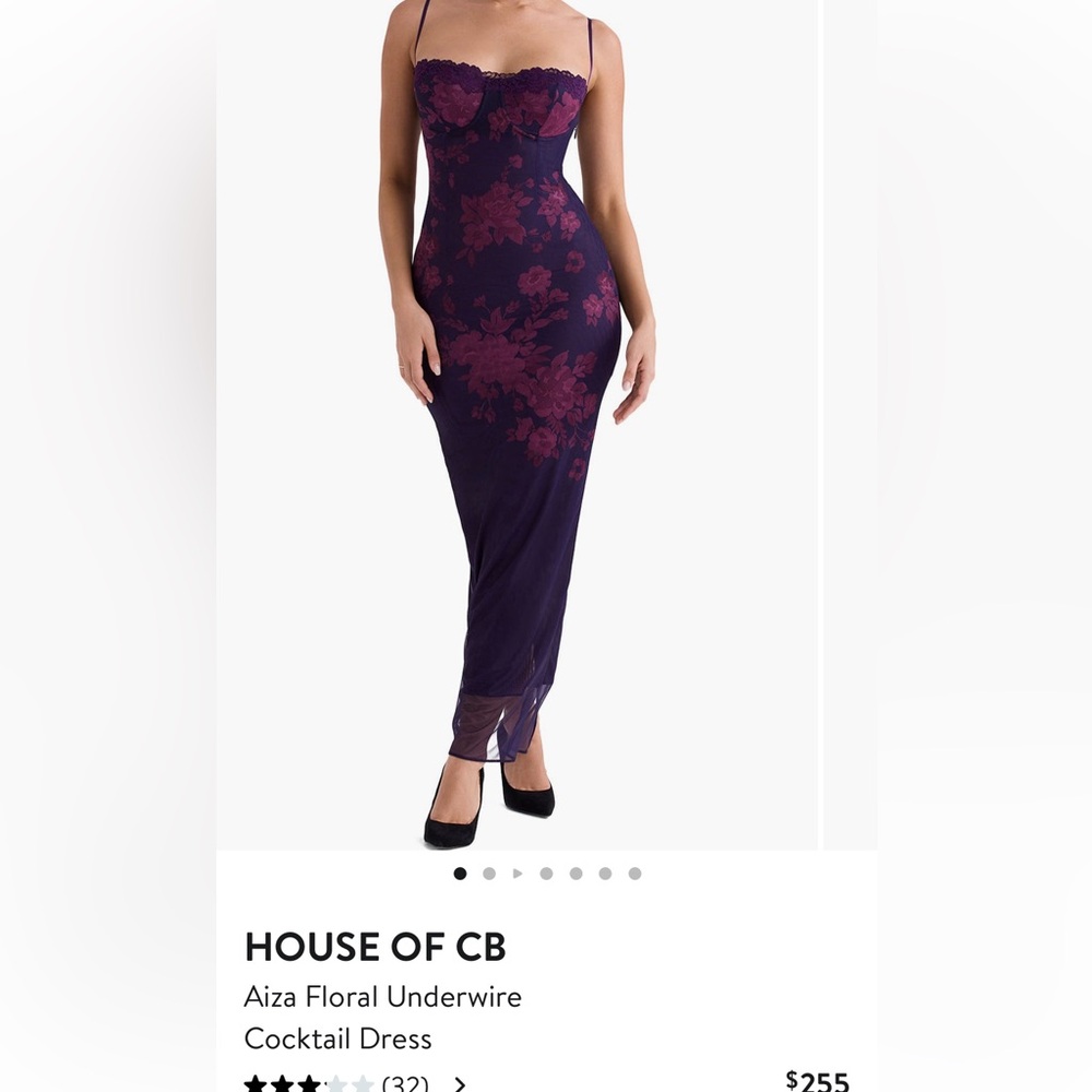House of CB Aiza floral dress size small